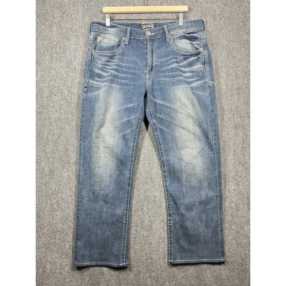 Salvage Buckle Exclusive Mens Jeans "Anarchy" Relaxed Straight 38R